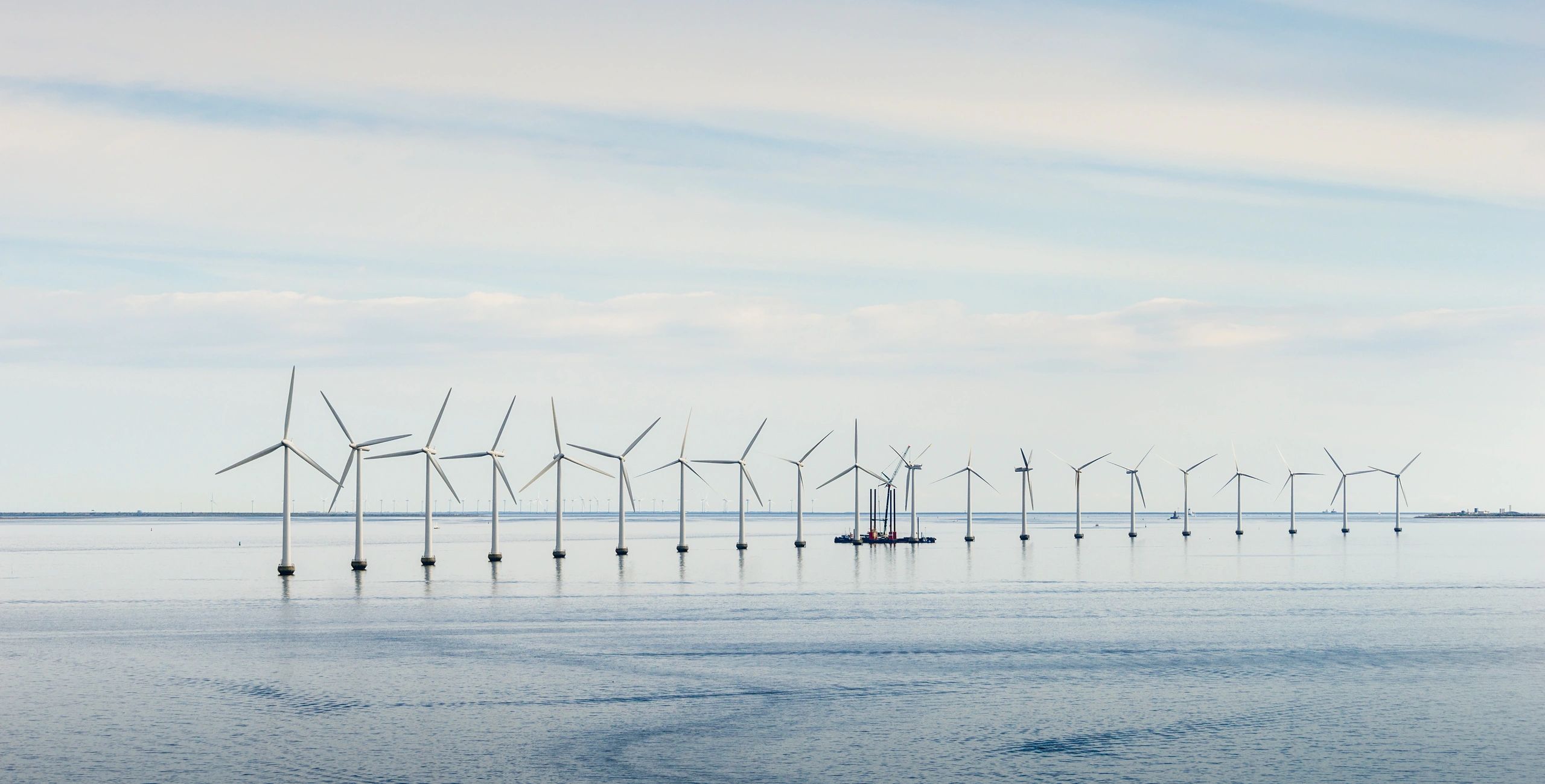 Offshore wind farm and wind-energy infrastructure