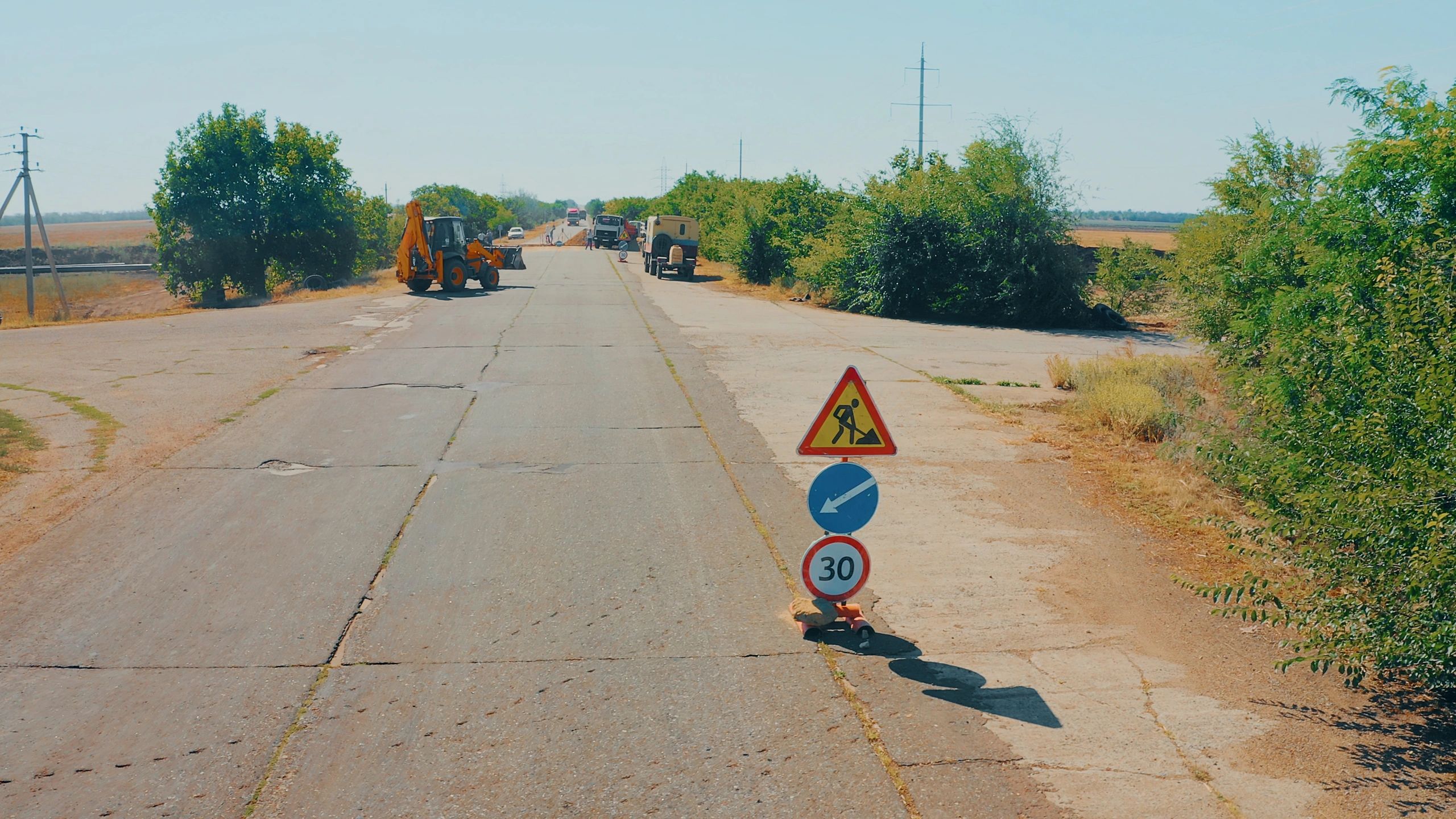 Heavy equipment and infrastructure work supporting large-scale project applications