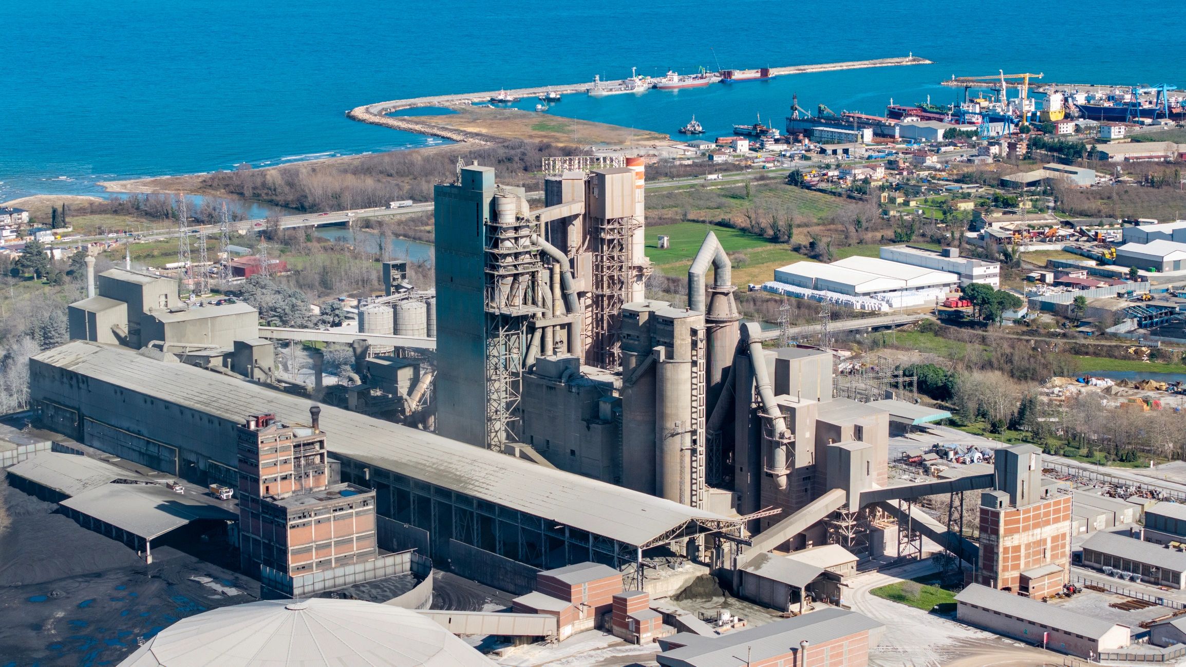 Industrial plant and port infrastructure