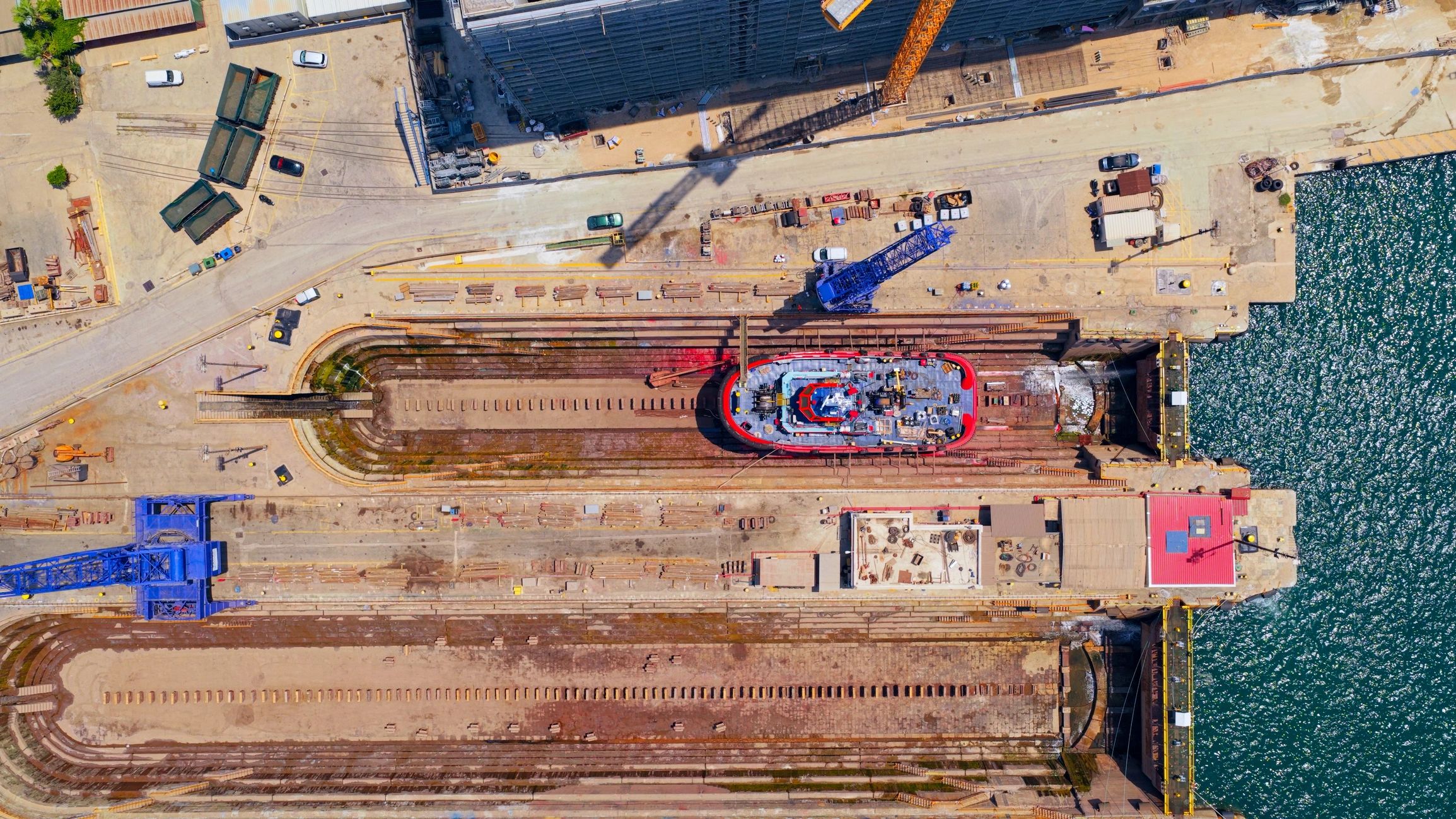 Industrial dry dock and logistics environment