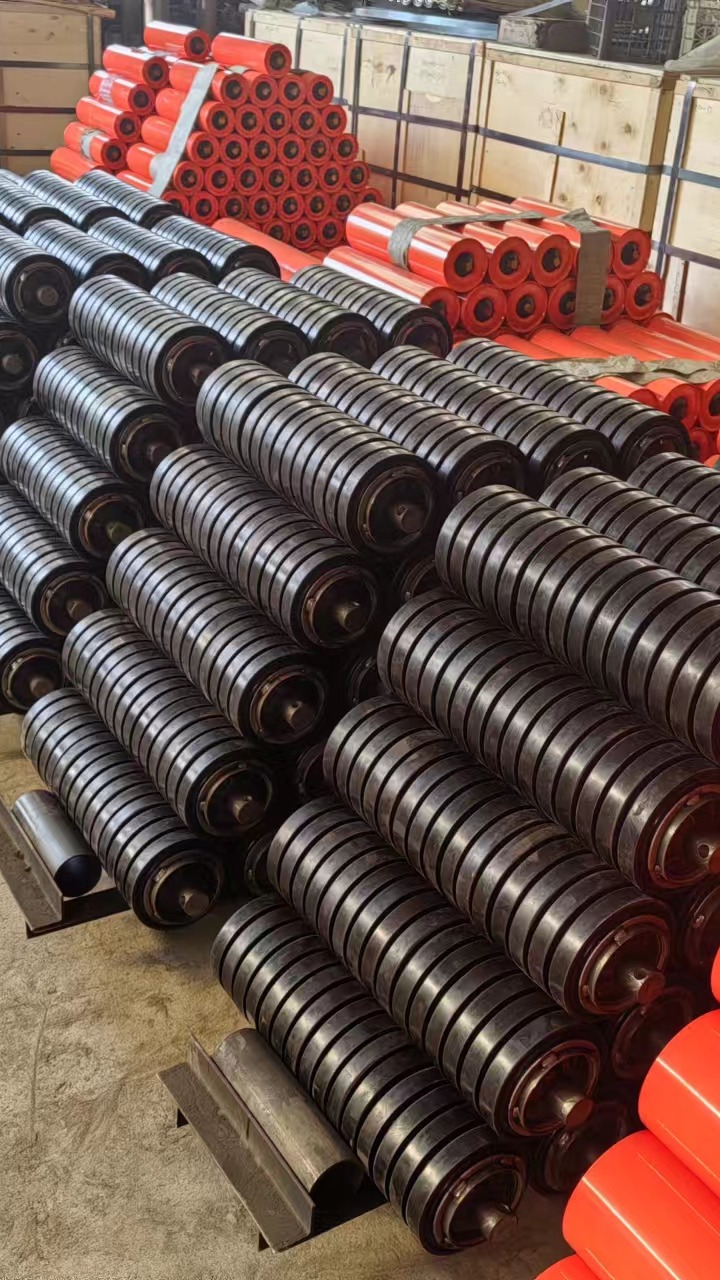Rubber-disc rollers